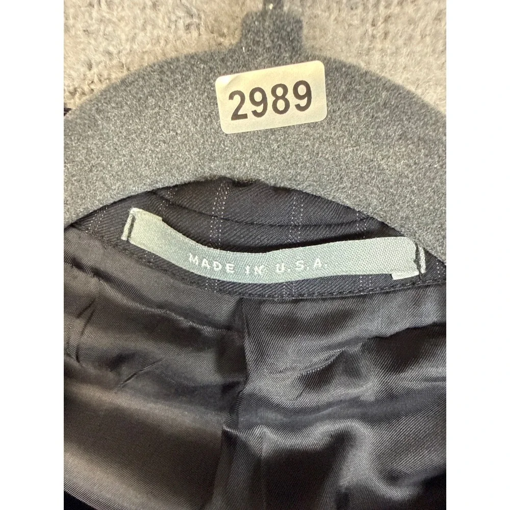 Hickey Freeman Madison Pinstripe Wool Blazer Loro Piana 43R Super 150s Tasmanian